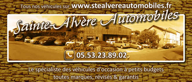 création graphique - encart publicitaire Web - Sainte-alvere automobiles