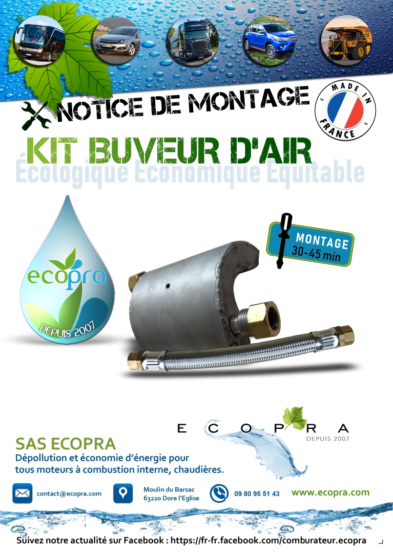image entete notice d'installation kit ecopra Buveur d'air 2019